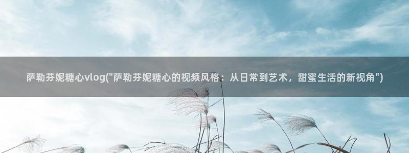 糖心vlog星空传媒:萨勒芬妮糖心vlo